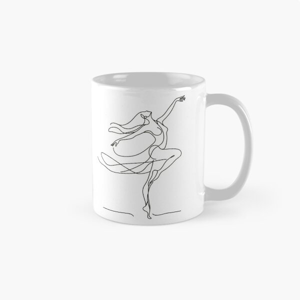 Item preview, One line woman dancer I Abstract minimal female single line art designed and sold by MusesWhispers.