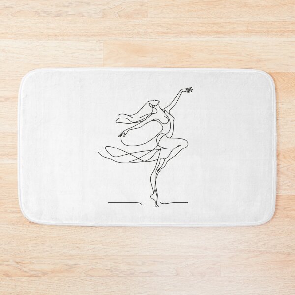 Item preview, One line woman dancer I Abstract minimal female single line art designed and sold by MusesWhispers.