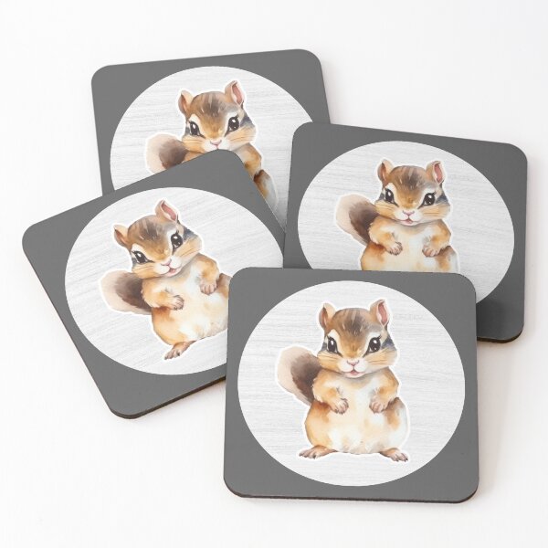 Item preview, Cute Squirrel Watercolor Drawing designed and sold by LivingColorful.
