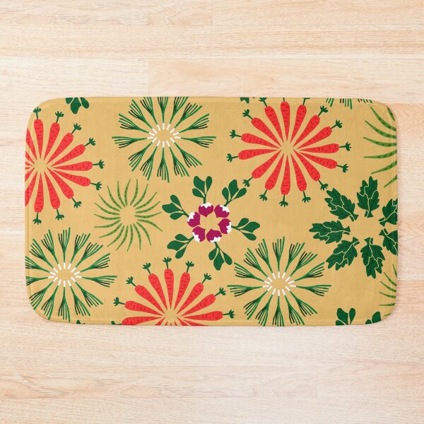 Item preview, Vegetable Pattern with leeks, radish, beans and carrots designed and sold by kapotka.