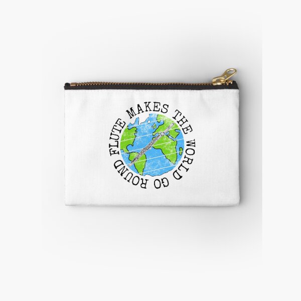 Item preview, Flute Makes The World Go Round, Flutist Earth Day designed and sold by doodlerob.