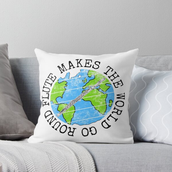 Item preview, Flute Makes The World Go Round, Flutist Earth Day designed and sold by doodlerob.
