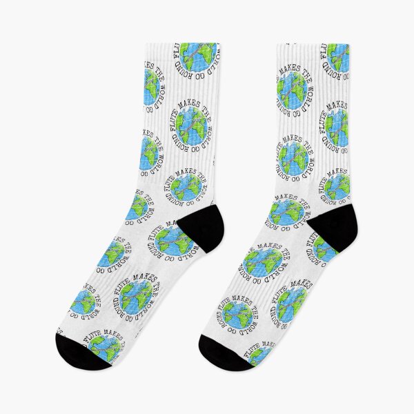Item preview, Flute Makes The World Go Round, Flutist Earth Day designed and sold by doodlerob.