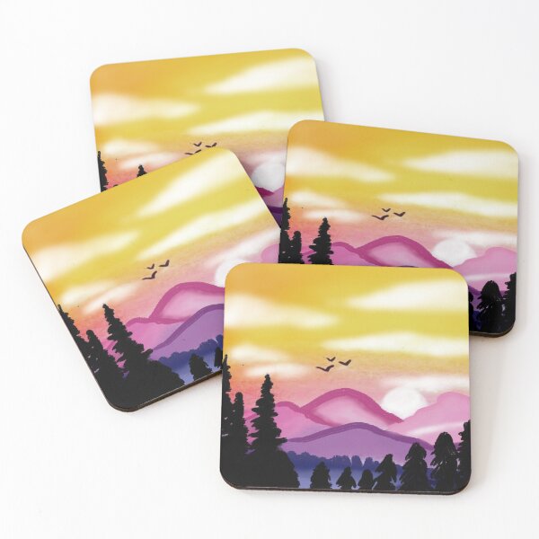 Item preview, Pink Mountains designed and sold by catcurio.