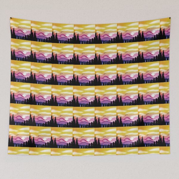 Item preview, Pink Mountains designed and sold by catcurio.