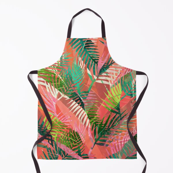 Item preview, Colorful Tropical Leaves Green Orange designed and sold by tsuttles.