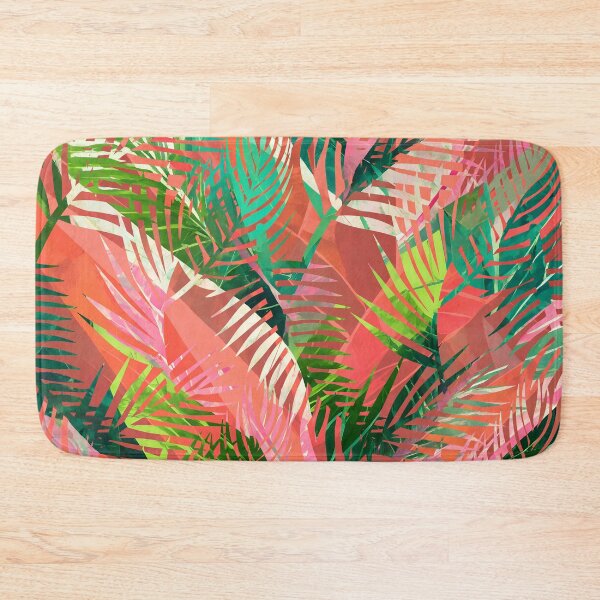 Item preview, Colorful Tropical Leaves Green Orange designed and sold by tsuttles.