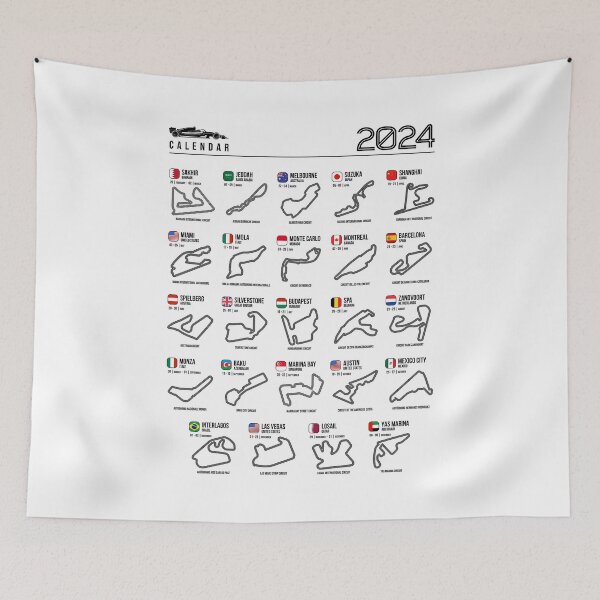 Item preview, Schedule Formula Racing Cars 2024 designed and sold by Mariel  Toigo.