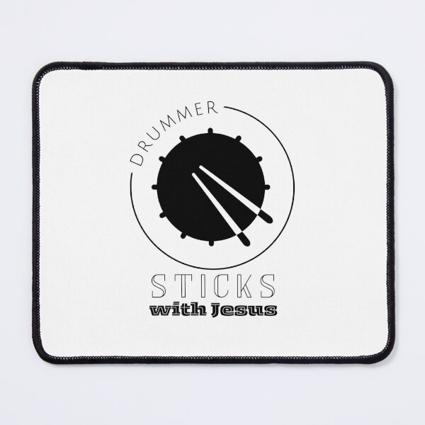 Item preview, Jesus Drummer - Sticks with Jesus - Church Worship Team designed and sold by Share-Blessings.