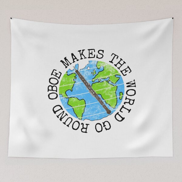 Item preview, Oboe Makes The World Go Round, Oboist Earth Day designed and sold by doodlerob.