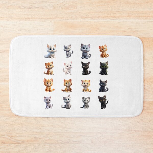 Item preview, Cute Cat Cartoon Bundle 16 Pcs designed and sold by Crazycatgraphic.