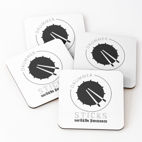 Item preview, Jesus Drummer - Sticks with Jesus - Church Worship Team designed and sold by Share-Blessings.