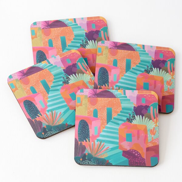 Item preview, Bold and Colorful Staircase Henri Matisse Inspired designed and sold by Paper Hearteu.