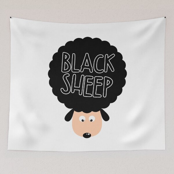 Item preview, Black sheep - Afro sheep designed and sold by Weknes.