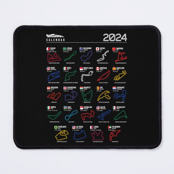 Item preview, Schedule Formula Racing Cars 2024 (Colorful) designed and sold by Mariel  Toigo.