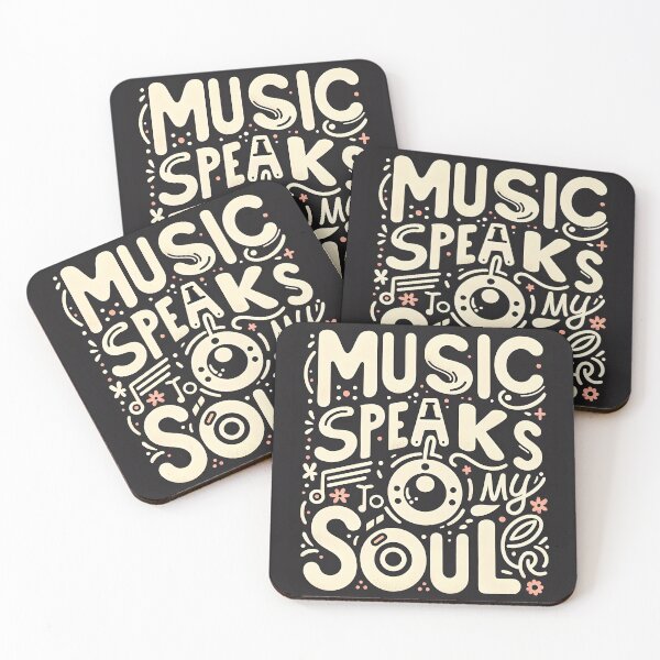 Item preview, Music Speaks to My Soul, typography designed and sold by maxmaj.