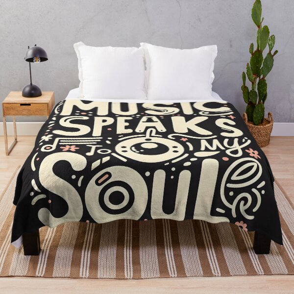Item preview, Music Speaks to My Soul, typography designed and sold by maxmaj.