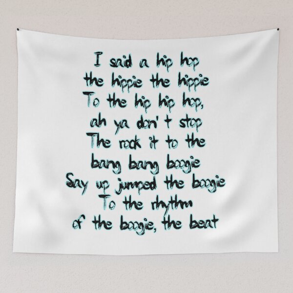 Item preview, Rapper's Delight Lyrics designed and sold by loganferret.