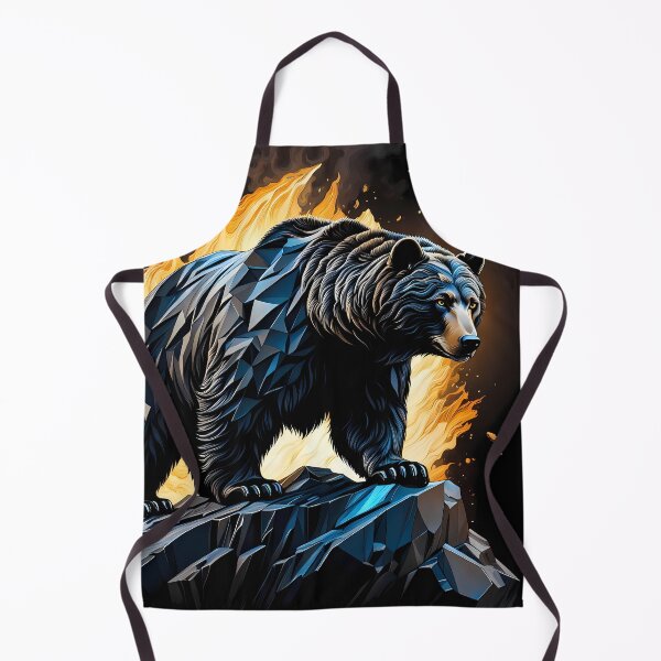 Item preview, Obsidian Bear Statue, Ai Generated Art designed and sold by ACC .