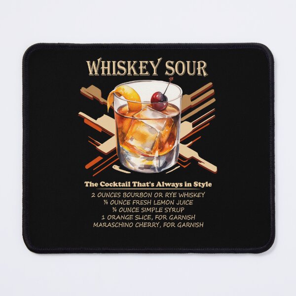 Item preview, Whiskey Sour Cocktail Recipe Mixologist - Cocktail Mixology Bartender Drinking Gift  designed and sold by EmblemThreads.