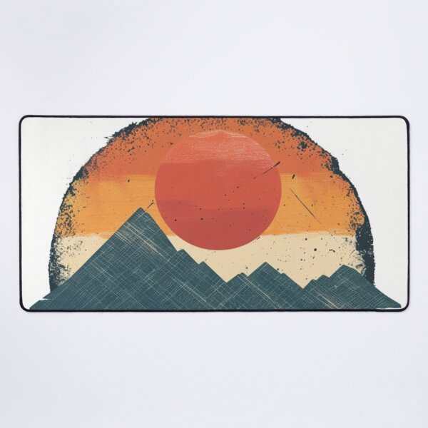 Item preview, Mountain range silhouette retro-inspired design Active Outdoors Inspired Art designed and sold by CDC40.