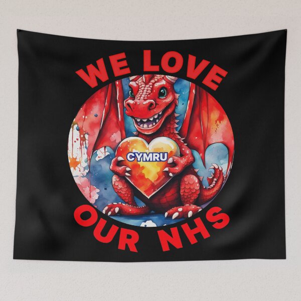 Item preview, WE LOVE OUR NHS WALES  designed and sold by Marni Scofidio Desi9ns.