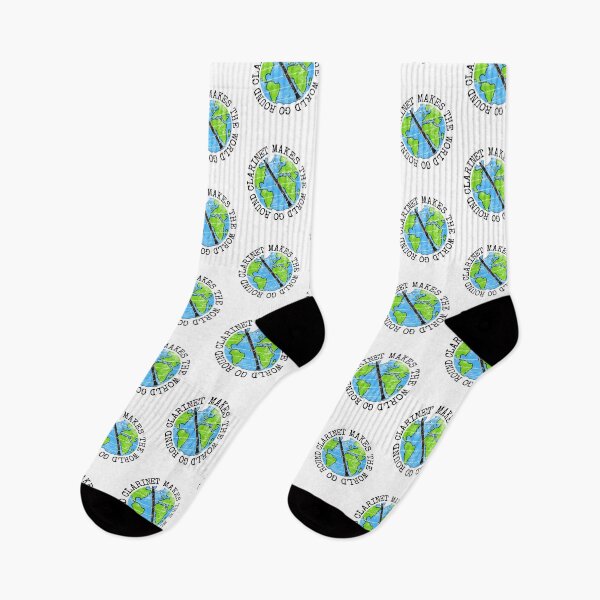 Item preview, Clarinet Makes The World Go Round, Clarinetist Earth Day designed and sold by doodlerob.