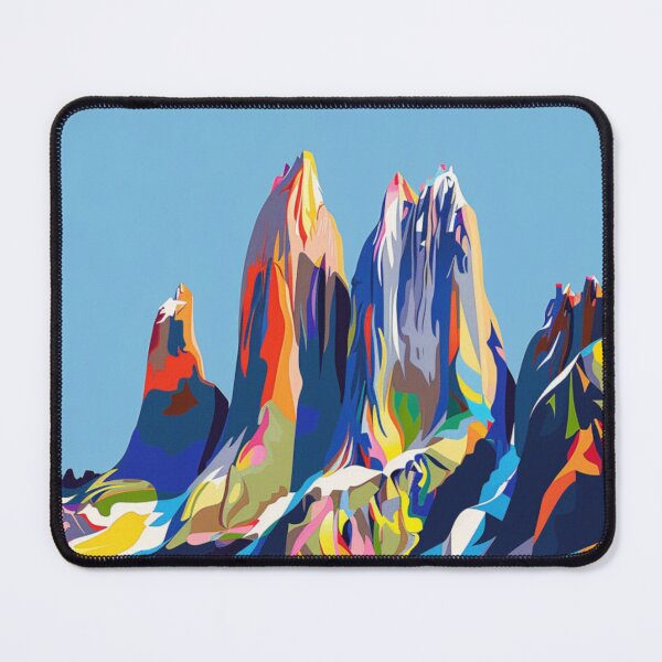 Item preview, Abstract mountain peaks pop art twist Active Outdoors Inspired Art designed and sold by CDC40.
