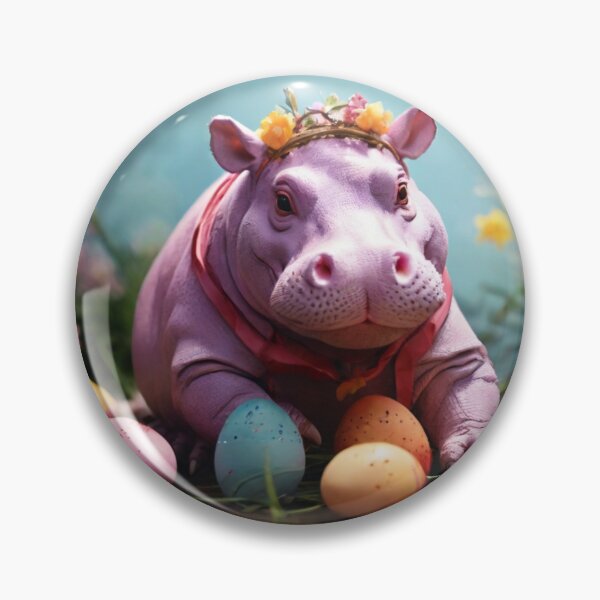 Item preview, Happy Easter Hippo designed and sold by NeatThingLover.
