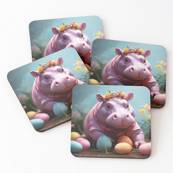 Item preview, Happy Easter Hippo designed and sold by NeatThingLover.
