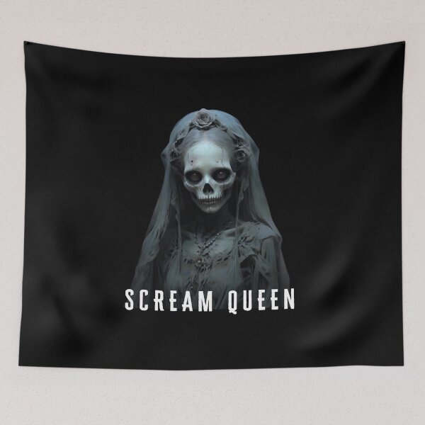 Item preview, Horror Character, Skeleton Lady "Scream Queen" designed and sold by 72artteam.