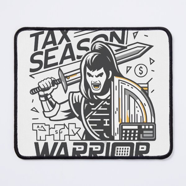 Item preview, tax season warrior funny accountant bookkeepers gift designed and sold by FurRealStudioCo.