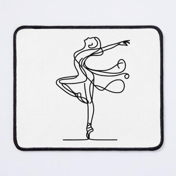Item preview, One line woman dancer I Abstract minimal female single line art designed and sold by MusesWhispers.