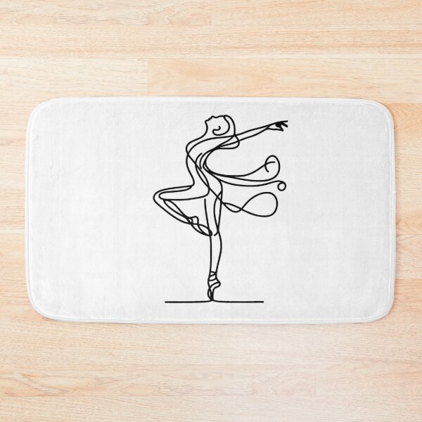 Item preview, One line woman dancer I Abstract minimal female single line art designed and sold by MusesWhispers.