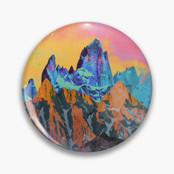 Item preview, Abstract mountain peaks pop art twist Active Outdoors Inspired Art designed and sold by CDC40.