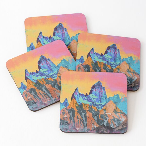 Item preview, Abstract mountain peaks pop art twist Active Outdoors Inspired Art designed and sold by CDC40.