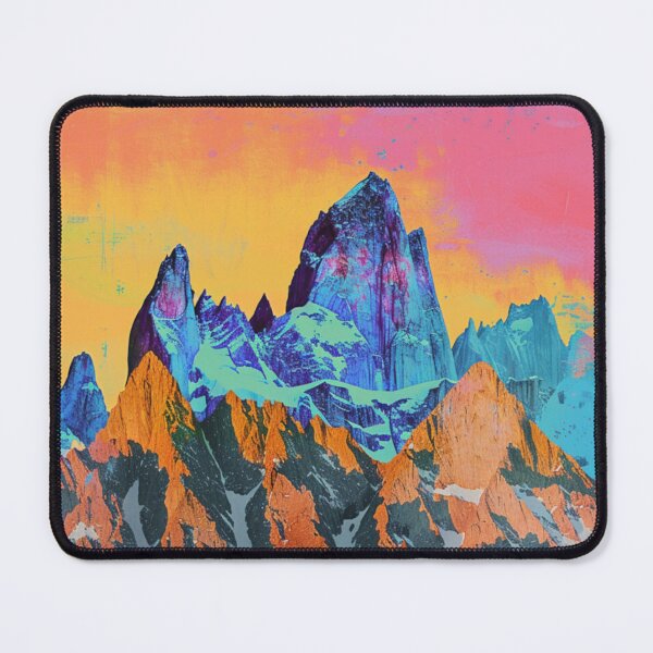 Item preview, Abstract mountain peaks pop art twist Active Outdoors Inspired Art designed and sold by CDC40.