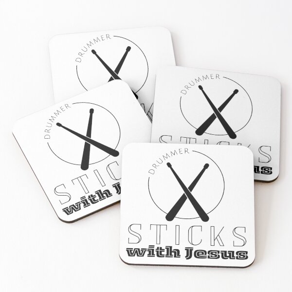 Item preview, Jesus Drummer - Sticks with Jesus - Church Worship Team designed and sold by Share-Blessings.