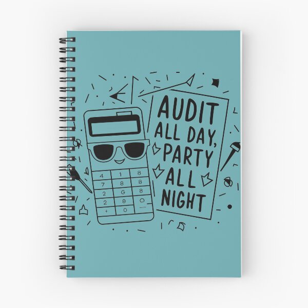 Item preview, audit all day party all night funny accountant bookkeepers gift designed and sold by bluel_evin.