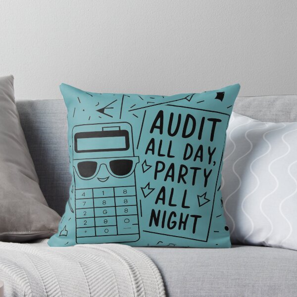 Item preview, audit all day party all night funny accountant bookkeepers gift designed and sold by FurRealStudioCo.