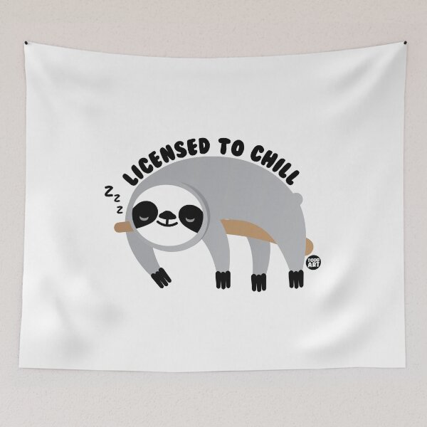 Item preview, LICENSED TO CHILL SLOTH designed and sold by TODD GOLDMAN.