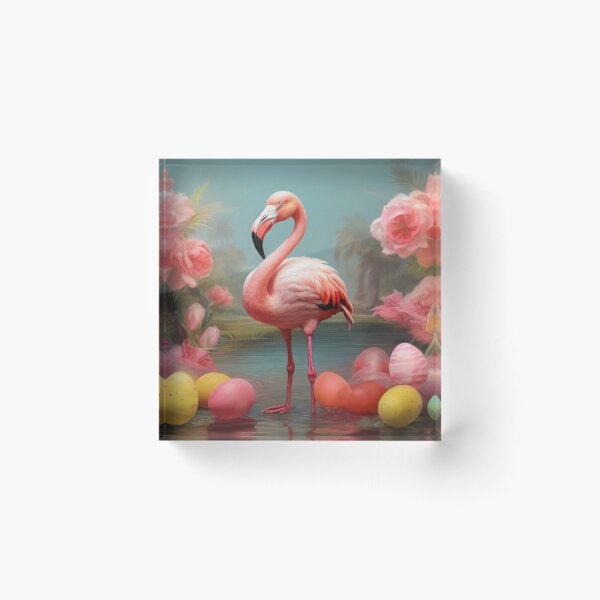 Item preview, Easter Flamingo Joy designed and sold by NeatThingLover.