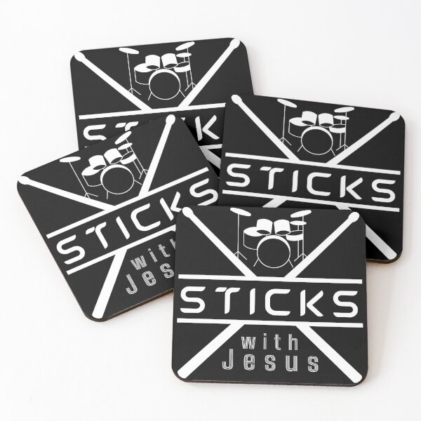 Item preview, Jesus Drummer - Sticks with Jesus - Church Worship Team designed and sold by Share-Blessings.