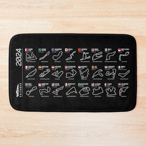 Item preview, Schedule Formula Racing Cars 2024 (B&W) designed and sold by Mariel  Toigo.
