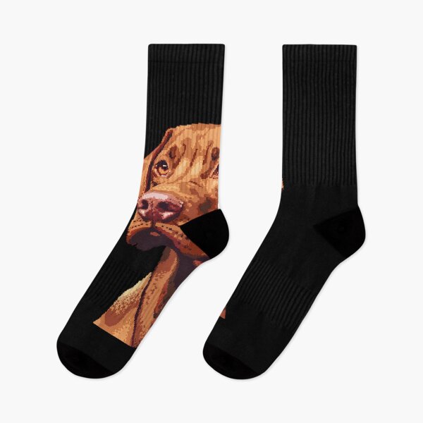 Item preview, Pixel Portrait Vizsla designed and sold by CUTEDOGGIEZ.