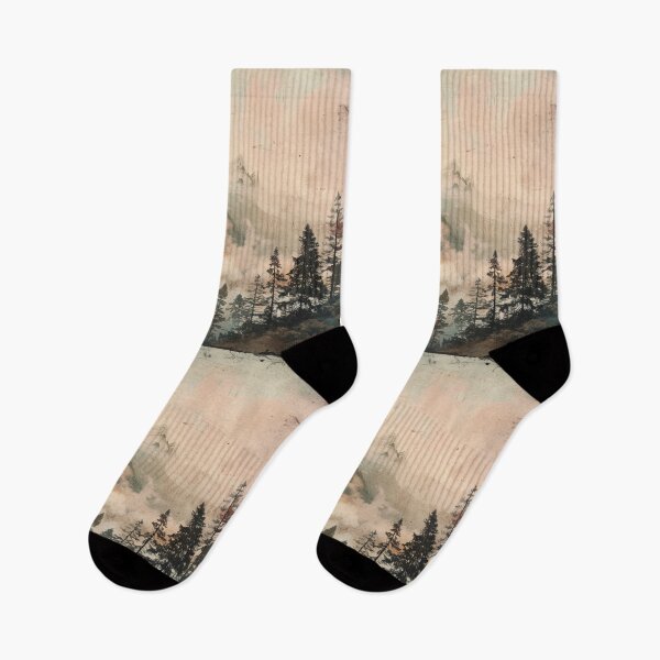 Item preview, Mountain landscape vintage twist Active Outdoors Inspired Art designed and sold by CDC40.