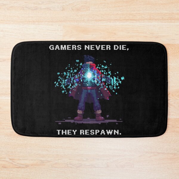 Item preview, gamers never die they respawn designed and sold by FluxDesigner.
