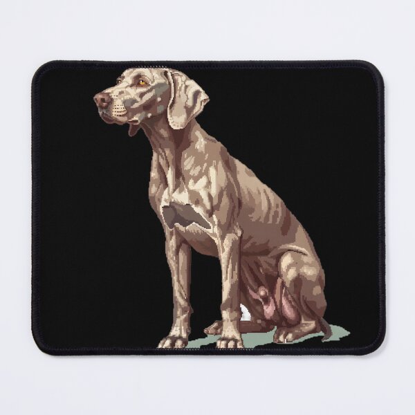 Item preview, 16-bit Pixel Art Weimaraner designed and sold by CUTEDOGGIEZ.