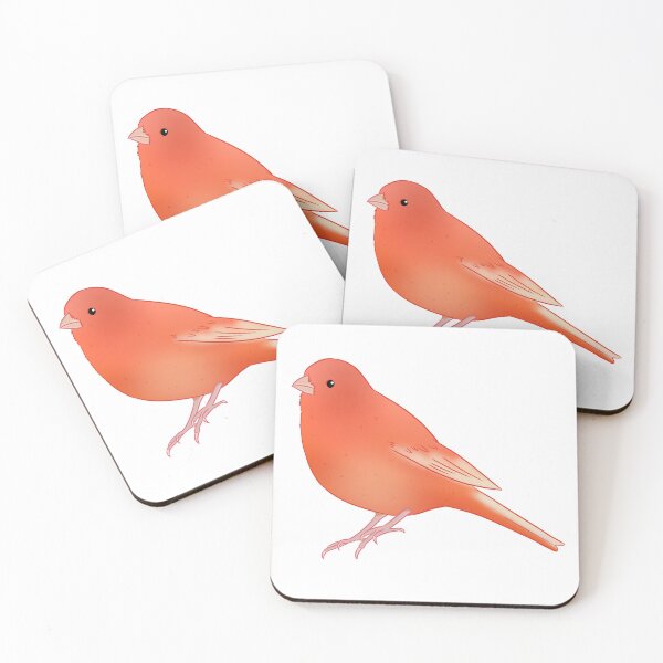 Item preview, Red factor canary bird art designed and sold by Yaragold.