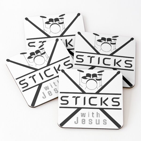 Item preview, Jesus Drummer - Sticks with Jesus - Church Worship Team designed and sold by Share-Blessings.